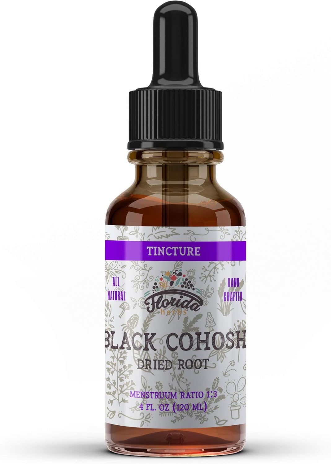 Florida Herbs Black Cohosh Tincture Organic 4 Fl.Oz.