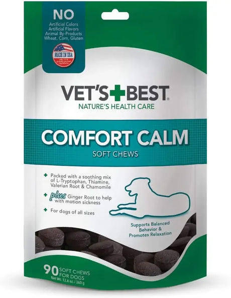 VET'S BEST - Vet's Best Comfort Calm Calming Soft Chews Dog 90 Masticables - The Red Vitamin MX - Relajantes Para Perros - {{ shop.shopifyCountryName }}