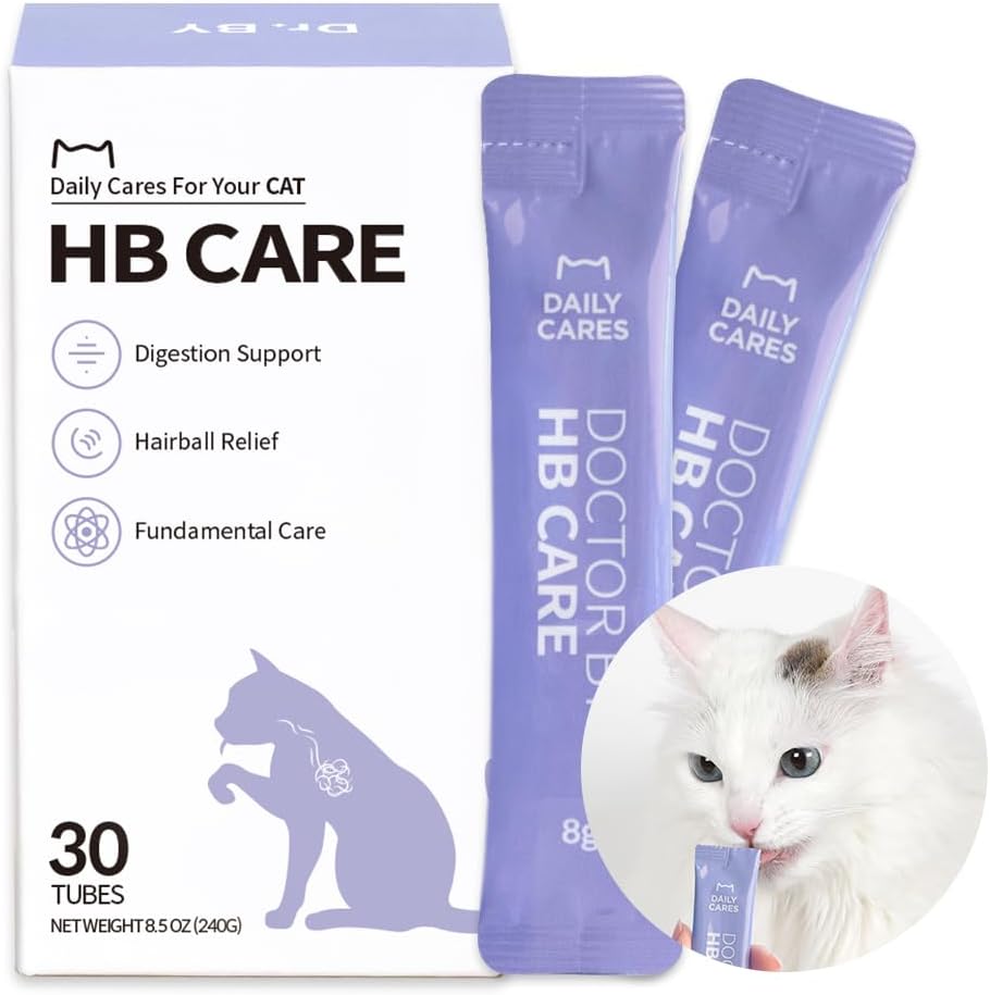 Dr.by HB Care Hairball Supplement for Cats 30 Paquetes