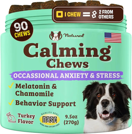 NATURAL DOG - Natural Dog Company Calming Chews for Dogs 90 Masticables - The Red Vitamin MX - Relajantes Para Perros - {{ shop.shopifyCountryName }}