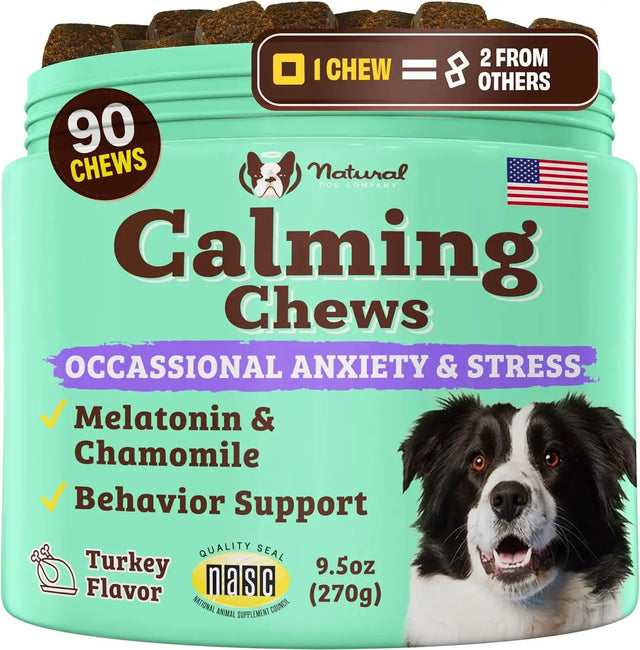 NATURAL DOG - Natural Dog Company Calming Chews for Dogs 90 Masticables - The Red Vitamin MX - Relajantes Para Perros - {{ shop.shopifyCountryName }}
