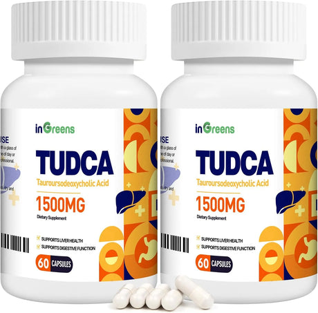 INGREENS - inGreens Pure TUDCA 1500Mg. 60 Capsulas 2 Pack - The Red Vitamin MX - Suplementos Alimenticios - {{ shop.shopifyCountryName }}