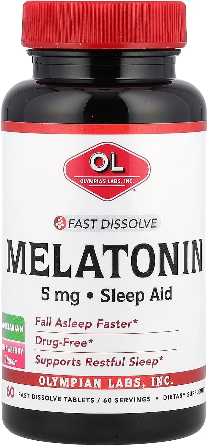 OLYMPIAN LABS - Olympian Labs Melatonin 5Mg. 60 Tabletas - The Red Vitamin MX - Suplementos Alimenticios - {{ shop.shopifyCountryName }}