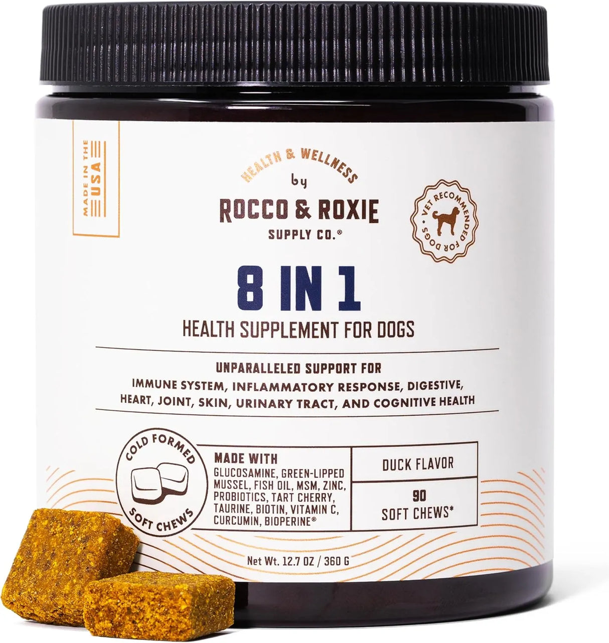 ROCCO & ROXIE - Rocco & Roxie 8 in 1 Dog Vitamins 90 Masticables - The Red Vitamin MX - Multivitamínicos Para Perros - {{ shop.shopifyCountryName }}