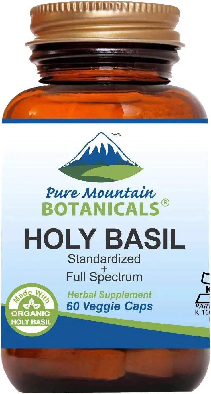 PURE MOUNTAIN BOTANICALS - Pure Mountain Botanicals Holy Basil 60 Capsulas - The Red Vitamin MX - Suplementos Alimenticios - {{ shop.shopifyCountryName }}