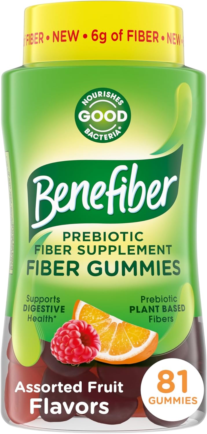 Benefiber Prebiotic Fiber Supplement Gummies 81 Gomitas