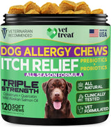 VET TREAT - Vet Treat Dog Allergy Relief Chews 120 Masticables - The Red Vitamin MX - Remedios Para La Picazón De Perros - {{ shop.shopifyCountryName }}