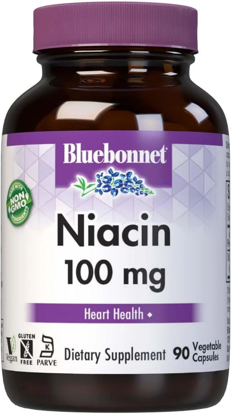 BLUEBONNET NUTRITION - Bluebonnet Niacin 100Mg. 90 Capsulas - The Red Vitamin MX - Suplementos Alimenticios - {{ shop.shopifyCountryName }}