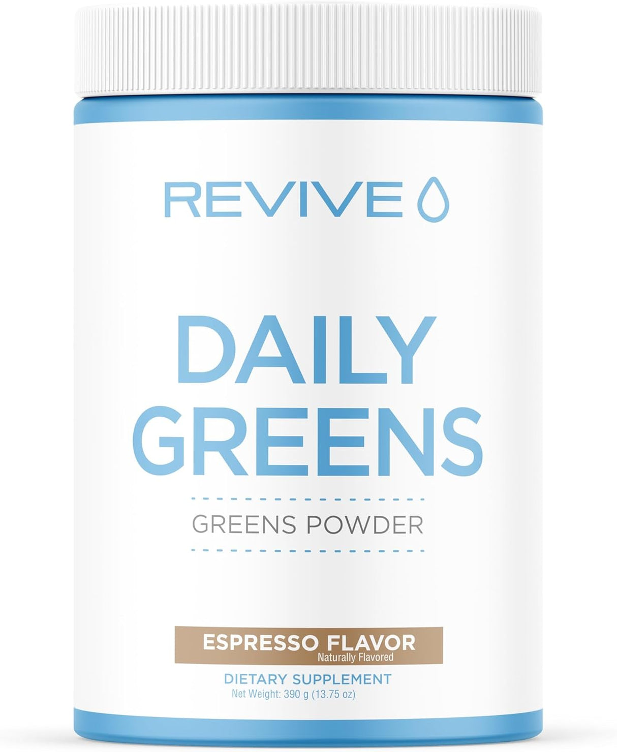 Revive MD Daily Green Powder Superfood Espresso 30 Servicios 390Gr.