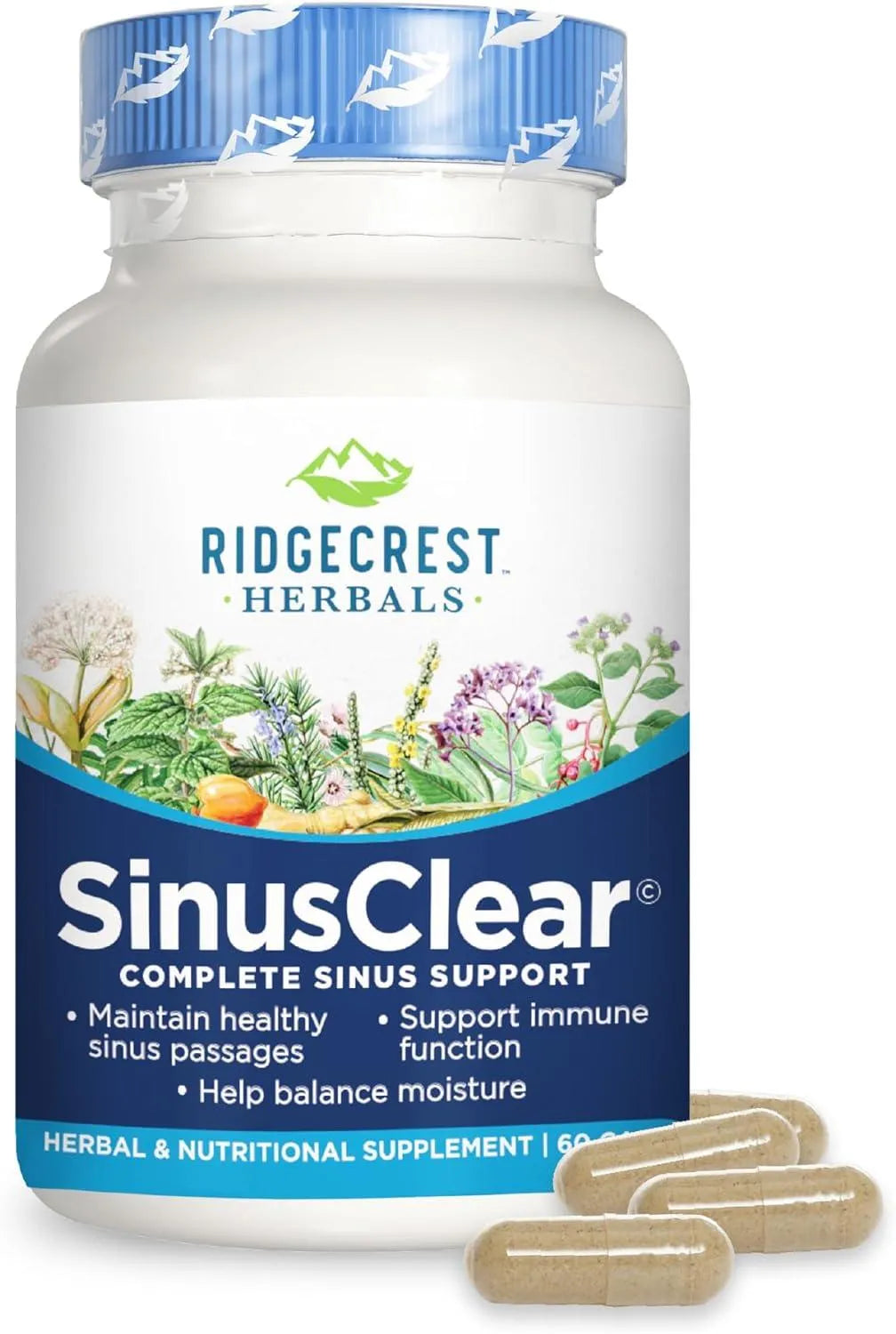 RIDGECREST HERBALS - RidgeCrest Herbals SinusClear 60 Capsulas - The Red Vitamin MX - Suplementos Alimenticios - {{ shop.shopifyCountryName }}