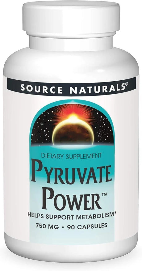 SOURCE NATURALS - Source Naturals Pyruvate Power 750Mg. 90 Capsulas - The Red Vitamin MX - Suplementos Alimenticios - {{ shop.shopifyCountryName }}