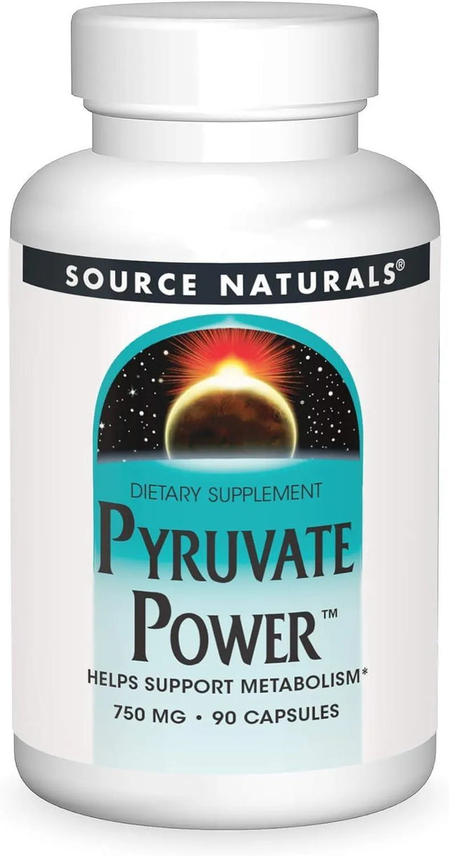 SOURCE NATURALS - Source Naturals Pyruvate Power 750Mg. 90 Capsulas - The Red Vitamin MX - Suplementos Alimenticios - {{ shop.shopifyCountryName }}