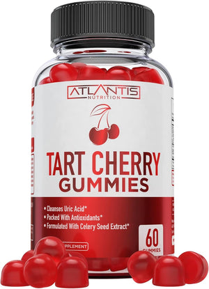 Atlantis Nutrition Tart Cherry Gummies with Celery Seed Extract 60 Gomitas