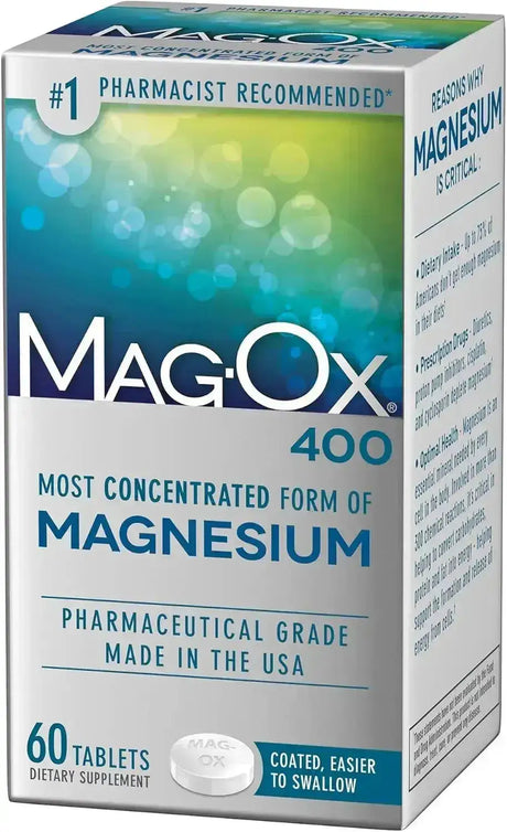 MAG-OX - Mag-Ox 400 Magnesium 60 Tabletas - The Red Vitamin MX - Suplementos Alimenticios - {{ shop.shopifyCountryName }}