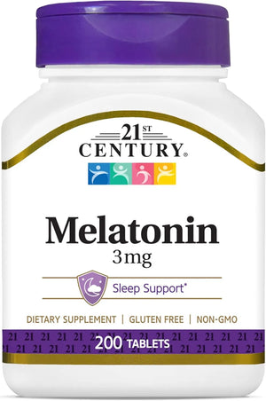 21ST CENTURY - 21st Century Melatonin 3Mg. 200 Tabletas - The Red Vitamin MX - Suplementos Alimenticios - {{ shop.shopifyCountryName }}