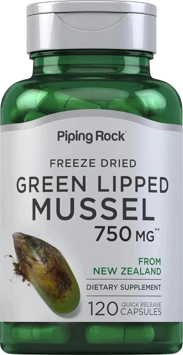 PIPING ROCK - Piping Rock Green Lipped Mussel 750Mg. 120 Capsulas - The Red Vitamin MX - Suplementos Alimenticios - {{ shop.shopifyCountryName }}