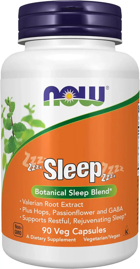 NOW SUPPLEMENTS - NOW Foods Supplements Sleep with Valerian Root Extract Plus Hops Passionflower and GABA 90 Capsulas - The Red Vitamin MX - Suplementos Alimenticios - {{ shop.shopifyCountryName }}