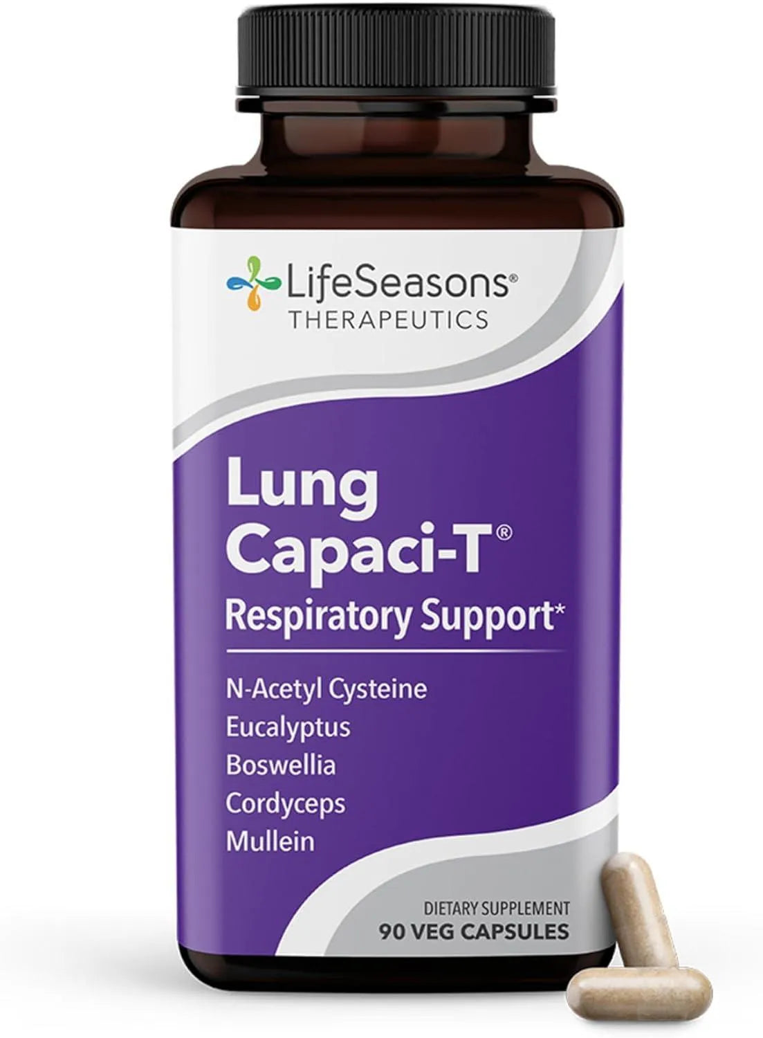 LIFE SEASONS - LifeSeasons Lung Capaci-T - Respiratory Support 90 Capsulas - The Red Vitamin MX - Suplementos Alimenticios - {{ shop.shopifyCountryName }}