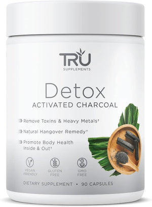 TRU Detox Activated Charcoal 90 Capsulas