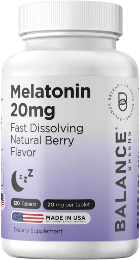 BALANCE BREENS - Balancebreens Melatonin 20Mg. 120 Tabletas - The Red Vitamin MX - Suplementos Alimenticios - {{ shop.shopifyCountryName }}