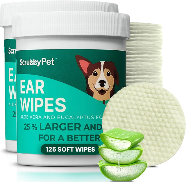 SCRUBBY PET - Scrubby Pet Dog Ear Wipes for Dogs 125 Toallitas 2 Pack - The Red Vitamin MX - Cuidado Del Oído De Perros - {{ shop.shopifyCountryName }}