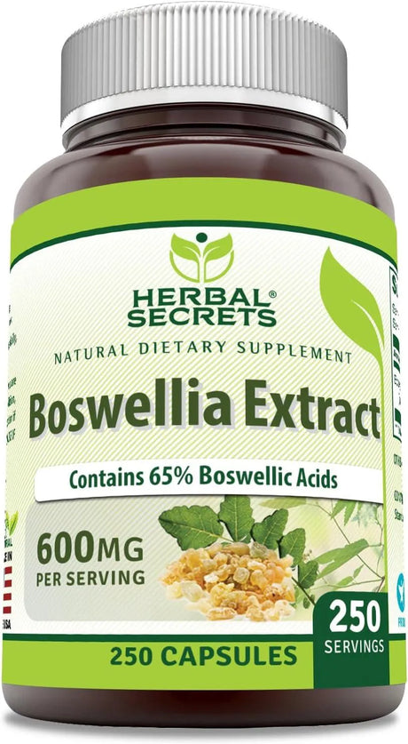 HERBAL SECRETS - Herbal Secrets Boswellia Serrata Extract 600Mg. 250 Capsulas - The Red Vitamin MX - Suplementos Alimenticios - {{ shop.shopifyCountryName }}