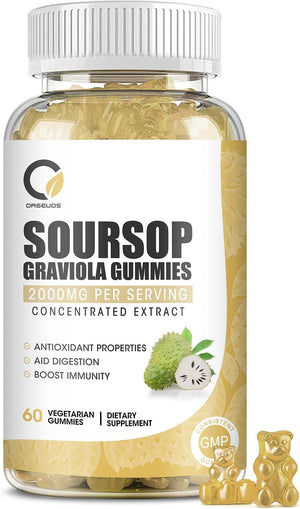 ORGEUOS Soursop Graviola Gummies 2000Mg. 60 Gomitas