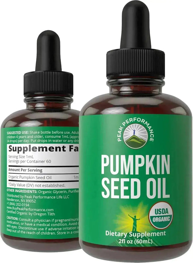 PEAK PERFORMANCE - Peak Performance Pumpkin Seed Oil 60Ml. - The Red Vitamin MX - Suplementos Alimenticios - {{ shop.shopifyCountryName }}