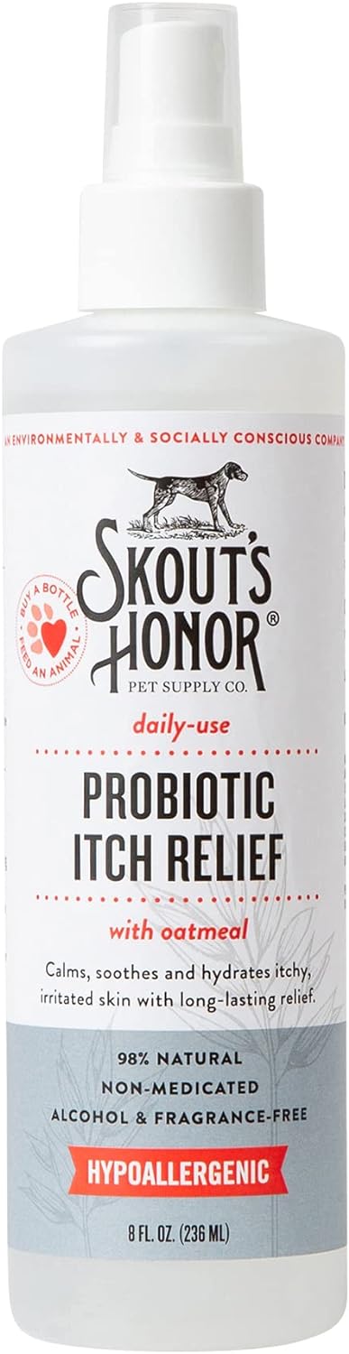 SKOUT'S HONOR Probiotic Itch Relief Spray for Pets 8 Fl.Oz.