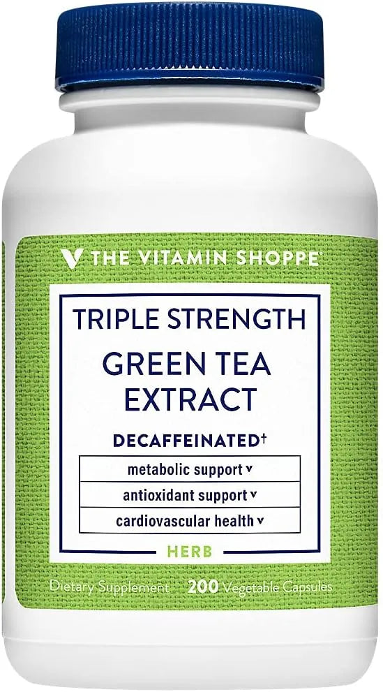 THE VITAMIN SHOPPE - The Vitamin Shoppe Triple Strength Green Tea Extract 750Mg. 200 Capsulas - The Red Vitamin MX - Suplementos Alimenticios - {{ shop.shopifyCountryName }}