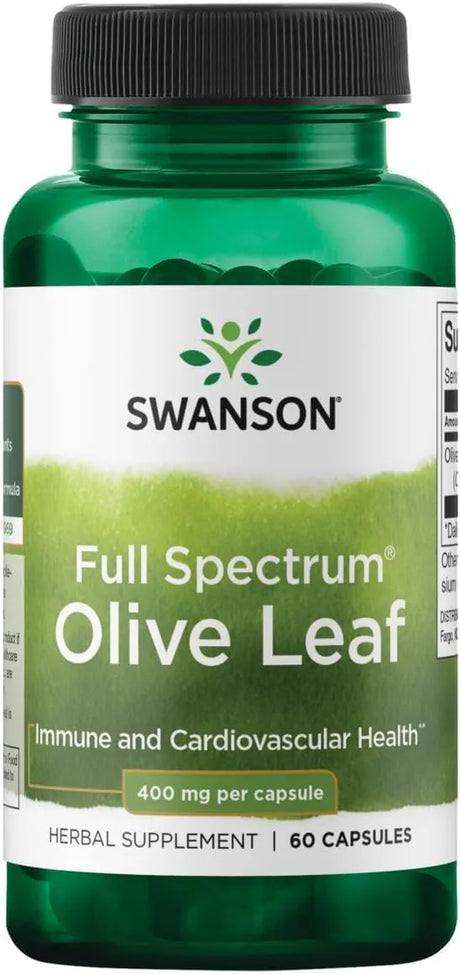 SWANSON - Swanson Full Spectrum Olive Leaf 400Mg. 60 Capsulas - The Red Vitamin MX - Suplementos Alimenticios - {{ shop.shopifyCountryName }}