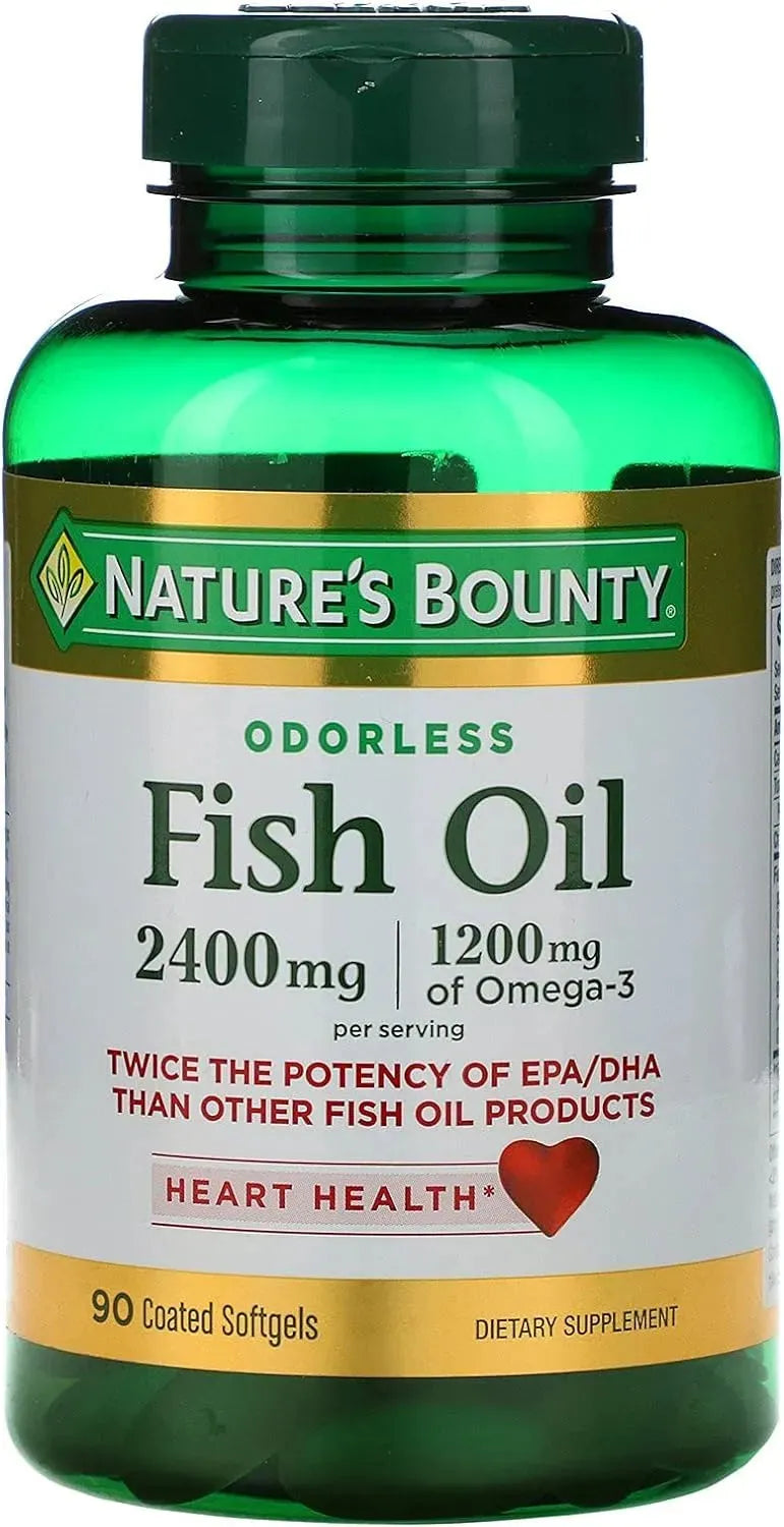 NATURE'S BOUNTY - Nature's Bounty Fish Oil 2400Mg. 90 Capsulas Blandas - The Red Vitamin MX - Suplementos Alimenticios - {{ shop.shopifyCountryName }}