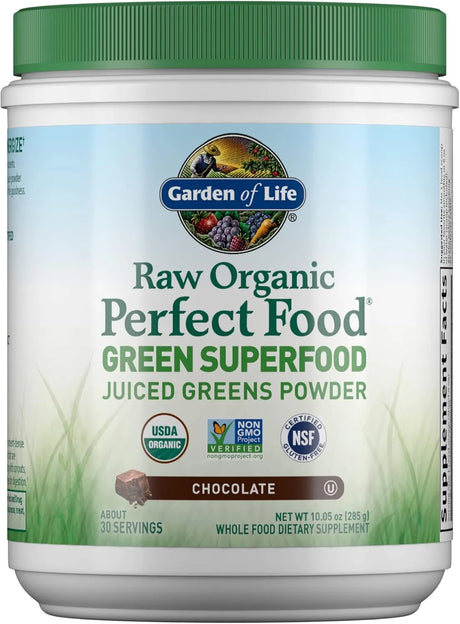 GARDEN OF LIFE - Garden of Life Raw Organic Perfect Food Green Superfood Juiced Greens Powder 30 Servicios Chocolate 285Gr. - The Red Vitamin MX - Suplementos Alimenticios - {{ shop.shopifyCountryName }}