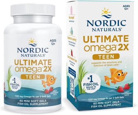 NORDIC NATURALS - Nordic Naturals Ultimate Omega 2X Teen Strawberry 60 Mini Capsulas Blandas - The Red Vitamin MX - Suplementos Alimenticios - {{ shop.shopifyCountryName }}