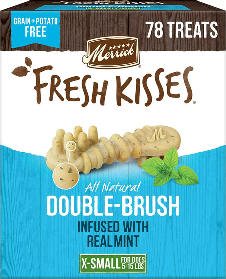 MERRICK - Merrick Fresh Kisses Natural Dental Chews Toothbrush Treat For Tiny Dogs 5-15 Lbs 78 Piezas - The Red Vitamin MX - Cuidado Dental Para Perros - {{ shop.shopifyCountryName }}