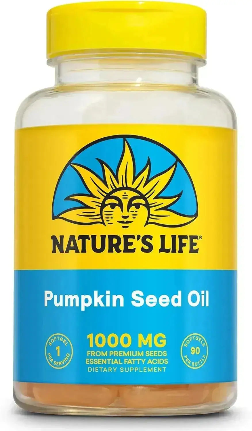 NATURE'S LIFE - Nature's Life Pumpkin Seed Oil 90 Capsulas Blandas - The Red Vitamin MX - Suplementos Alimenticios - {{ shop.shopifyCountryName }}