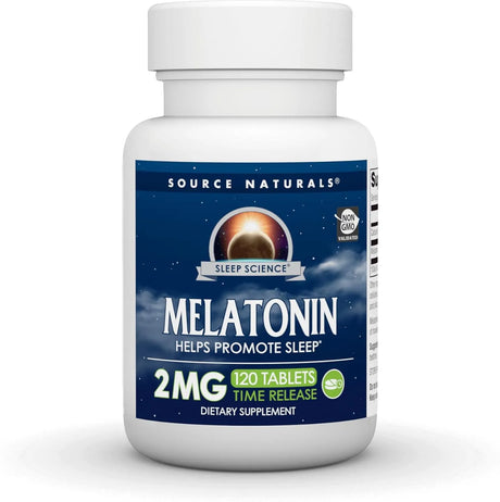 SOURCE NATURALS - Source Naturals Time Released Melatonin 2Mg. 120 Tabletas - The Red Vitamin MX - Suplementos Alimenticios - {{ shop.shopifyCountryName }}