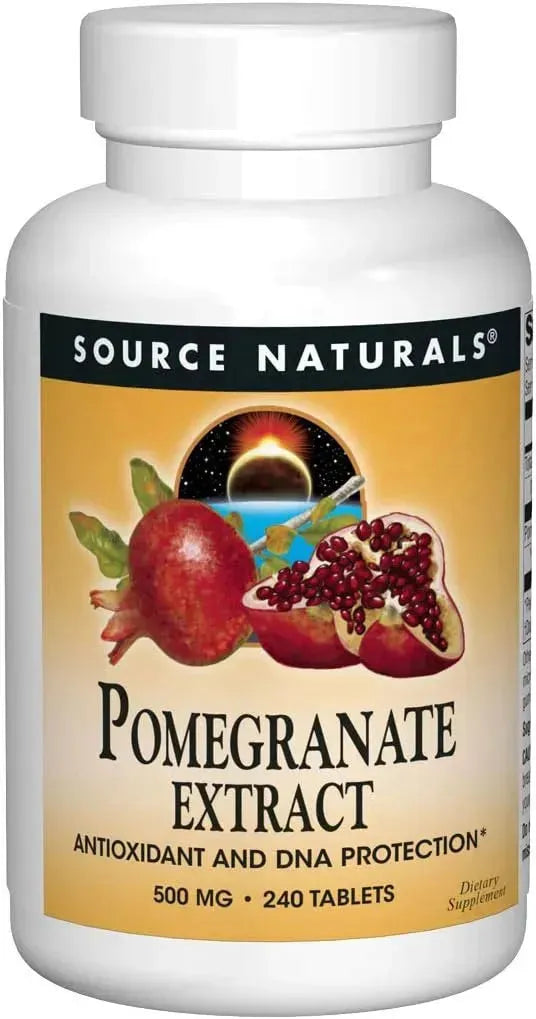 SOURCE NATURALS - Source Naturals Pomegranate Extract 500Mg. 240 Tabletas - The Red Vitamin MX - Suplementos Alimenticios - {{ shop.shopifyCountryName }}