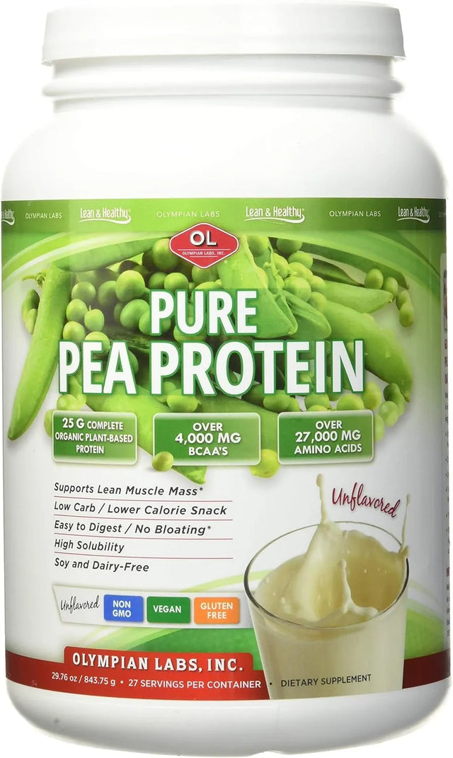 OLYMPIAN LABS - Olympian Labs Plant Based Pea Protein Powder Unflavored 843Gr. - The Red Vitamin MX - Suplementos Alimenticios - {{ shop.shopifyCountryName }}