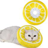 ANWA Adjustable Cat Cone Collar Soft Lemon Medium
