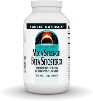 SOURCE NATURALS - Source Naturals Mega Strength Beta Sitosterol 375Mg. 240 Tabletas - The Red Vitamin MX - Suplementos Alimenticios - {{ shop.shopifyCountryName }}