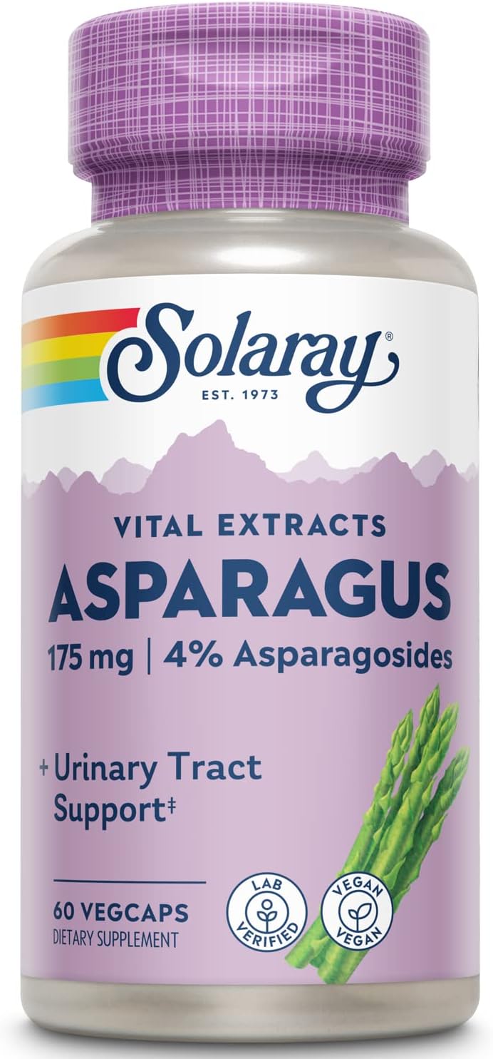 SOLARAY Asparagus Rhizome Extract 175Mg. w/Whole Root 60 Capsulas