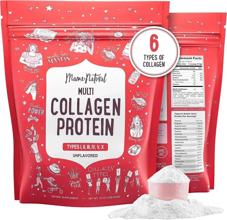 MAMA NATURAL - Mama Natural Multi Collagen Protein Powder 454Gr. - The Red Vitamin MX - Suplementos Alimenticios - {{ shop.shopifyCountryName }}