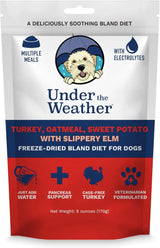 Under the Weather Bland Diet for Dogs Turkey Oatmeal Sweet Potato & Slippery Elm 6 Oz.