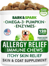 BARK&SPARK - BARK&SPARK Dog Allergy Relief Chews Peanut Butter 120 Masticables - The Red Vitamin MX - Remedios Para La Picazón De Perros - {{ shop.shopifyCountryName }}