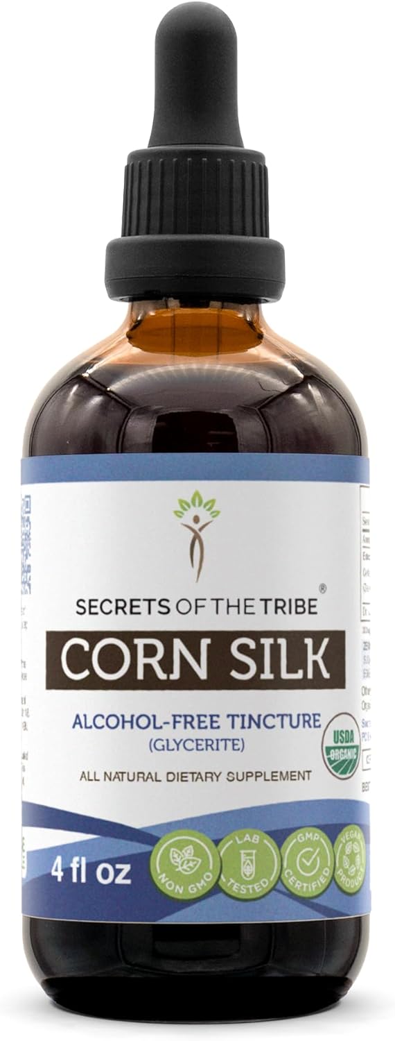 Secrets of the Tribe Corn Silk Tincture Alcohol-Free Extract 4 Fl.Oz.