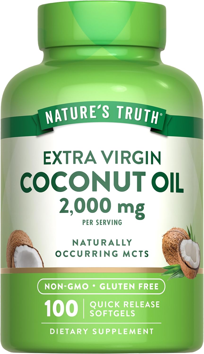 Nature's Truth Coconut Oil 2000Mg. 120 Capsulas Blandas