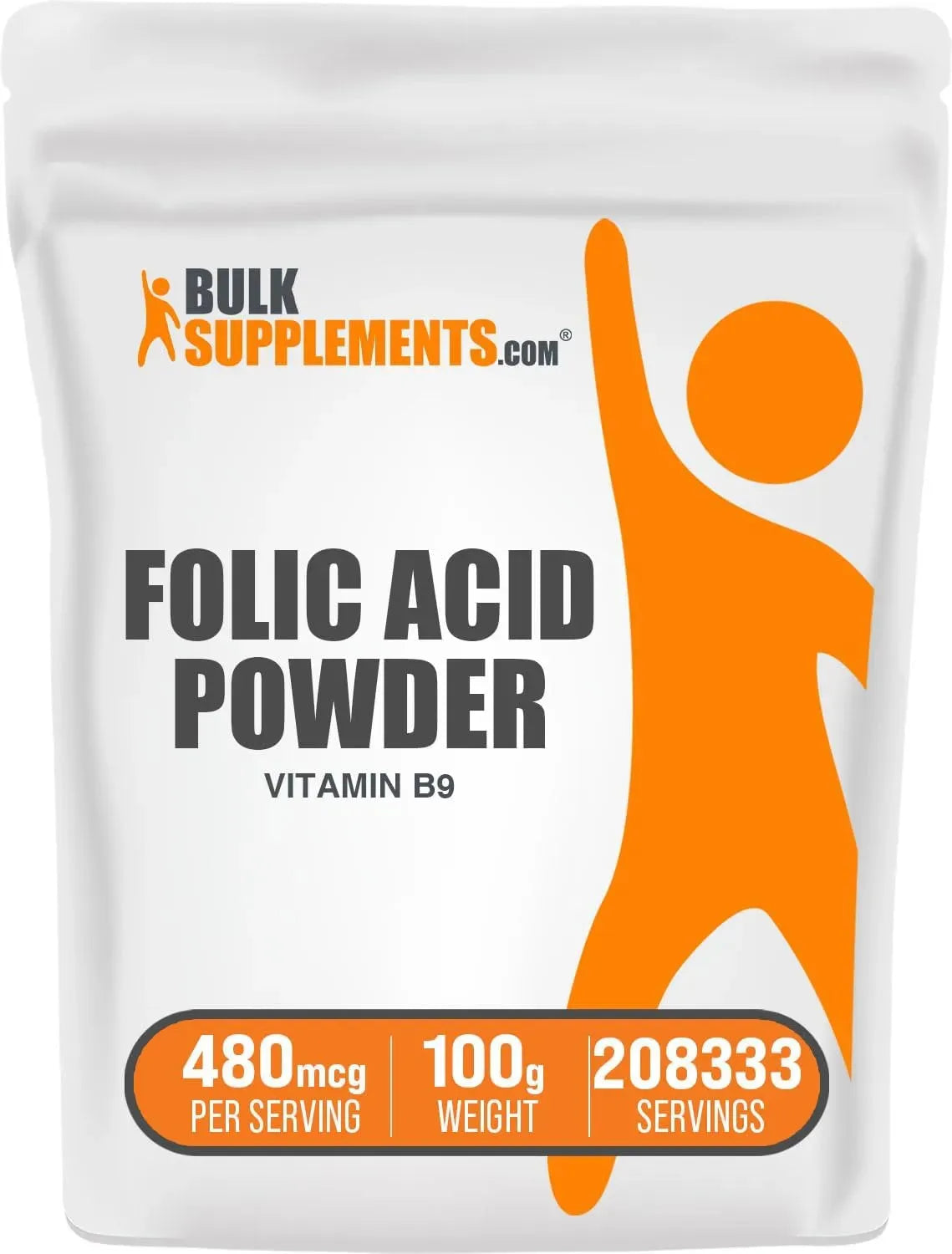 BULK SUPPLEMENTS - Bulk Supplements Folic Acid Powder 100Gr. - The Red Vitamin MX - Suplementos Alimenticios - {{ shop.shopifyCountryName }}