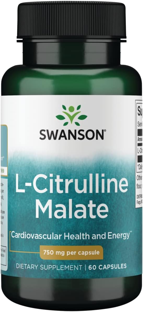 Swanson Amino Acid L-Citrulline Malate Complex 750Mg. 60 Capsulas