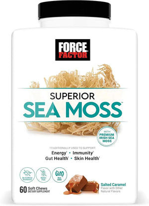 FORCE FACTOR - FORCE FACTOR Superior Sea Moss Salted Caramel Flavor 60 Masticables - The Red Vitamin MX - Suplementos Alimenticios - {{ shop.shopifyCountryName }}